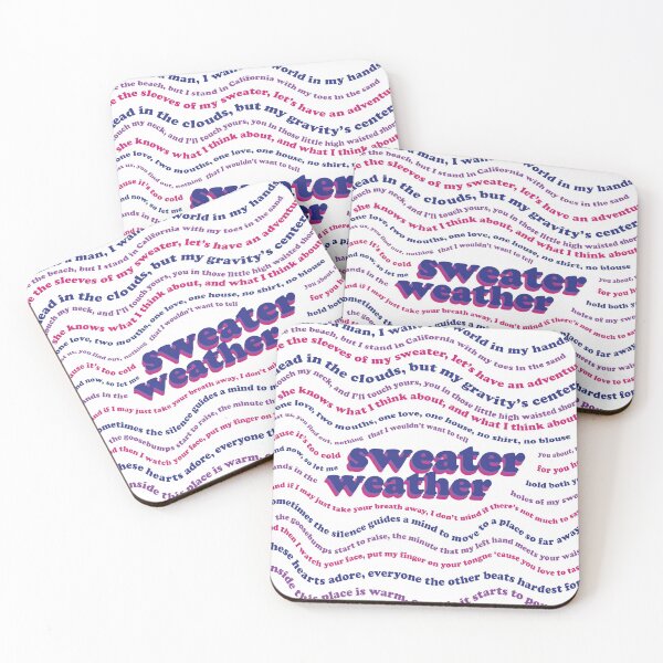 Item preview, "Sweater Weather" Lyric Poster designed and sold by maggikarp.