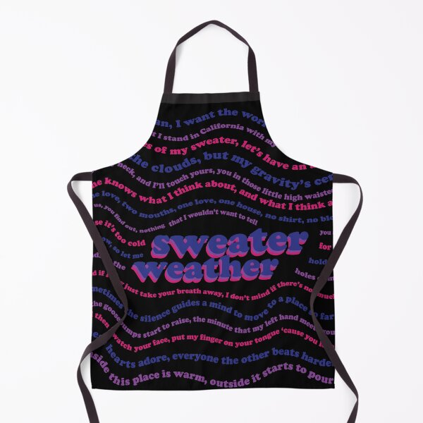 Item preview, "Sweater Weather" Lyric Poster - Black designed and sold by maggikarp.