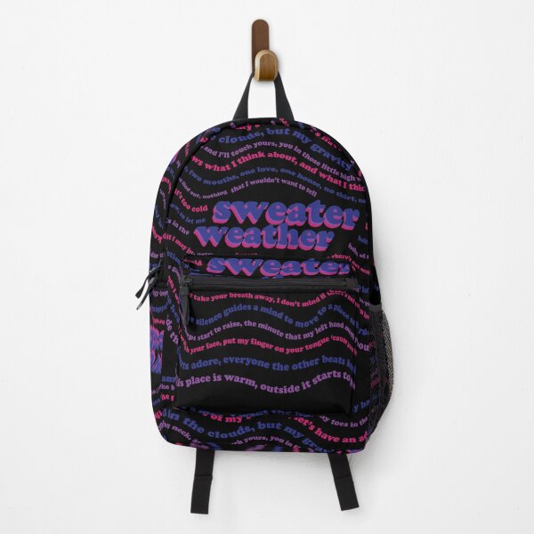 Item preview, "Sweater Weather" Lyric Poster - Black designed and sold by maggikarp.