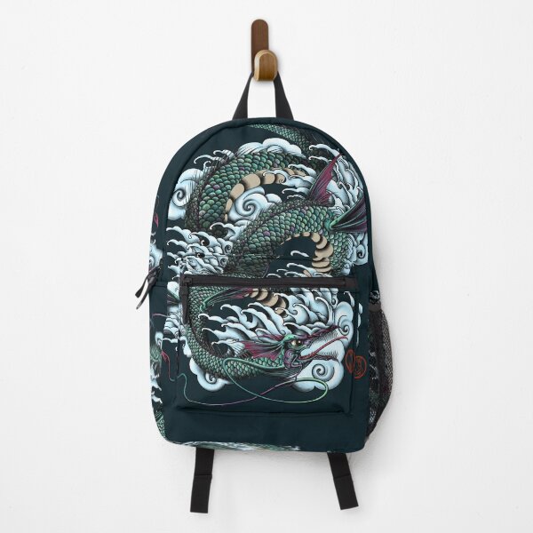 Item preview, Leviathan from Final Fantasy series of games done in a traditional Japanese old-school tattoo style designed and sold by SamInJapan.