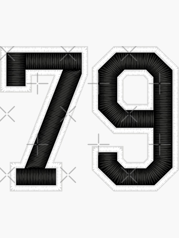 79 Number Cleveland Sports Seventy-Nine Brown Jersey Sticker for Sale by  HelloFromAja