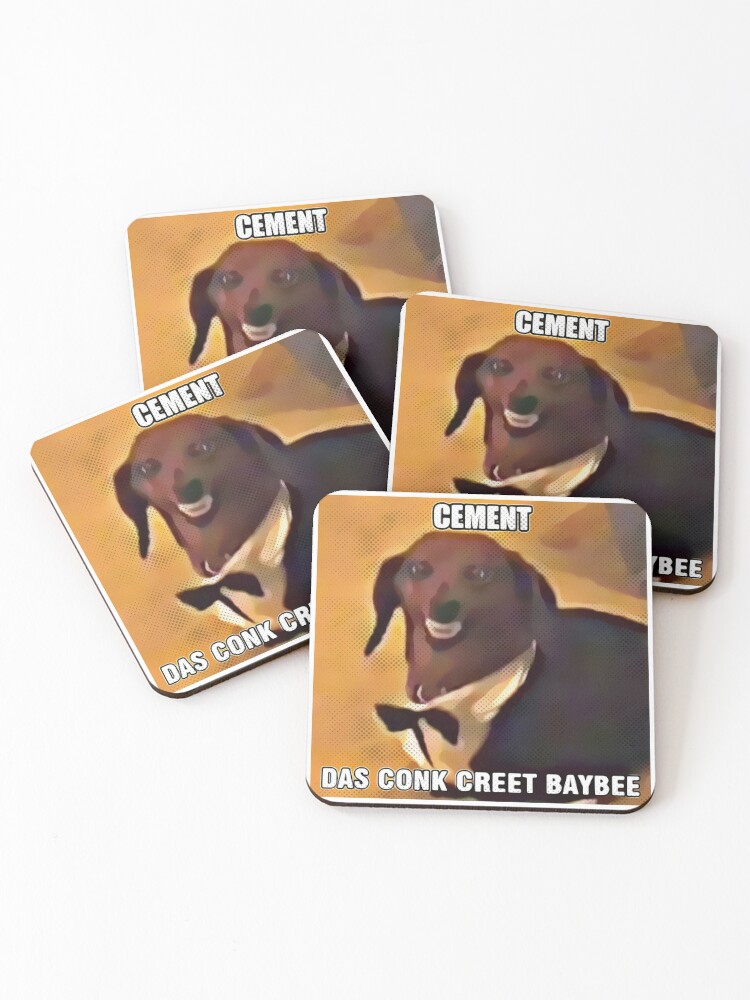 Dachshund Weiner Dog Gift Cork 4 Pack Drink Coasters Set - Basic Design  Wiener Dog Decor - Perfect Decoration for Doxie Lovers