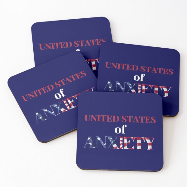 Item preview, united states of anxiety designed and sold by Hey-Nice-Shirt.