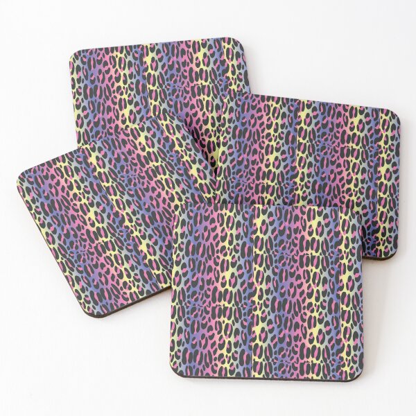 Item preview, Pink, Yellow, Purple Shaded Leopard Prints designed and sold by Wildlife Apparels Inc..