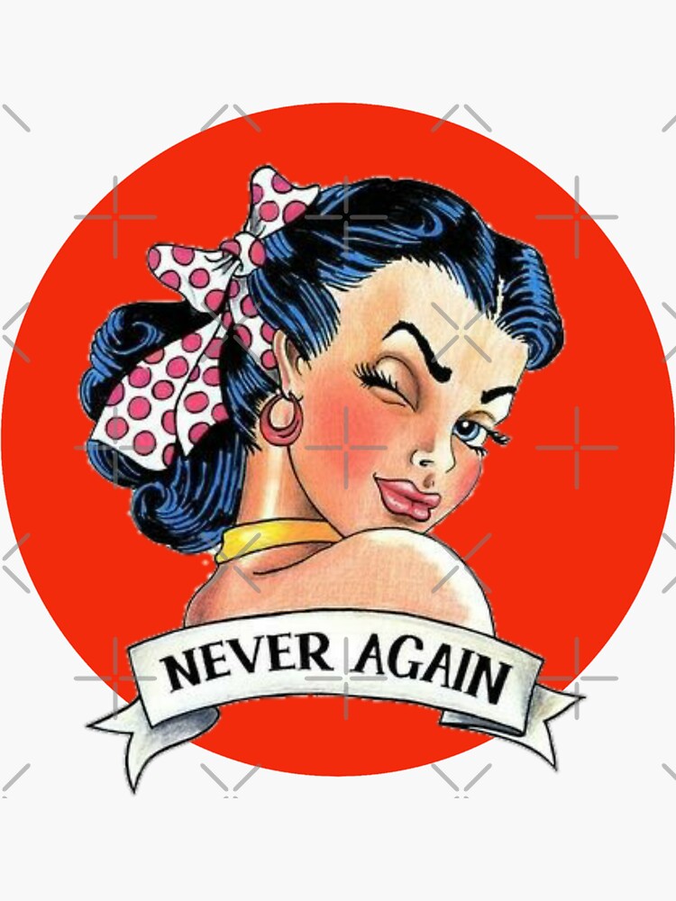"Rockabilly Rock and roll classic,vintage pin up! " Sticker for Sale by fmdm Redbubble