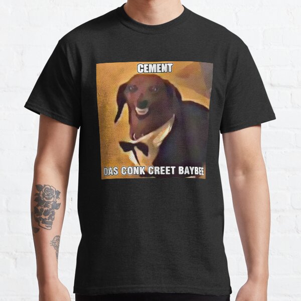 Item preview, Dachsund Meme Cement das Conk Creet Baybee designed and sold by fomodesigns.
