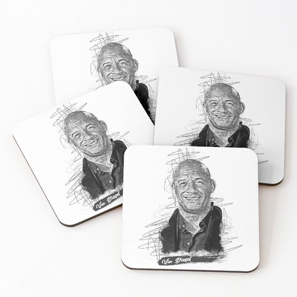 Item preview, Vin Diesel Abstract Sketch Art, Vin Diesel, Vin Diesel Fan art designed and sold by graphic-genie.