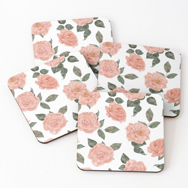 Item preview, Watercolor Floral Pink Rose Pattern designed and sold by StoneColdMovies.