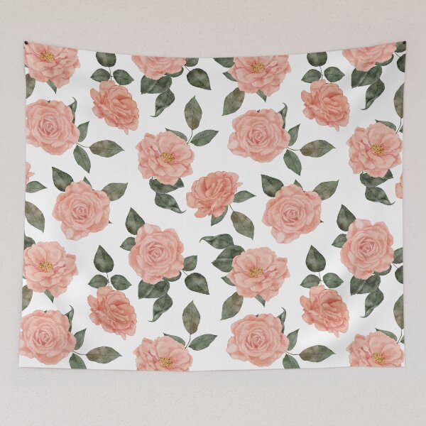 Item preview, Watercolor Floral Pink Rose Pattern designed and sold by StoneColdMovies.
