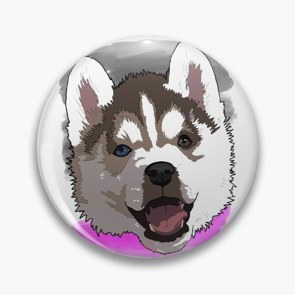 Item preview, Asexual Pride Husky Puppy  designed and sold by LeahcarsArt.