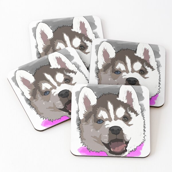 Item preview, Asexual Pride Husky Puppy  designed and sold by LeahcarsArt.