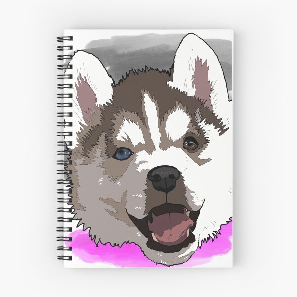 Item preview, Asexual Pride Husky Puppy  designed and sold by LeahcarsArt.