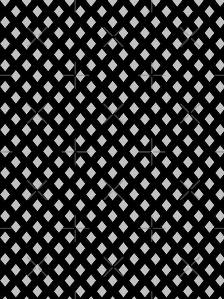 Thumbnail 4 of 4, iPhone Case, Diamond Shape Repeating Pattern (silver) designed and sold by Pendy777.