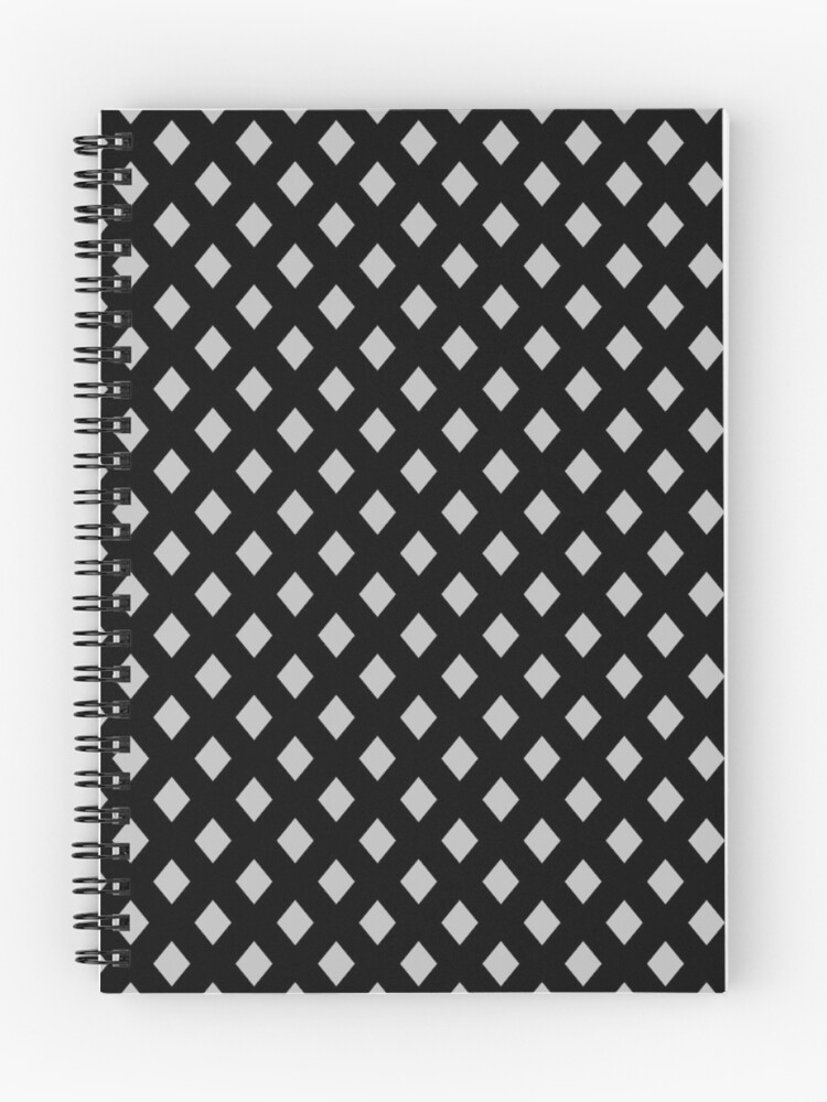 Thumbnail 1 of 3, Journal, Diamond Shape Repeating Pattern (silver) designed and sold by Pendy777.