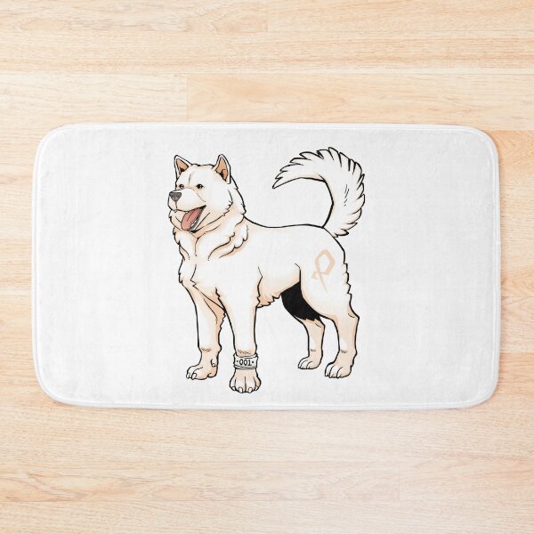 Item preview, White Dog Kintamani Bali Artwork Drawing Illustration designed and sold by Gabrielptdedi.