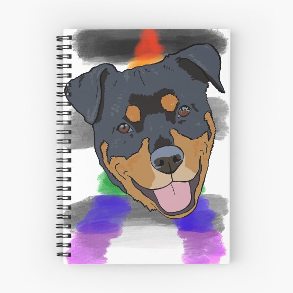 Item preview, Straight Ally Pride Rottweiler  designed and sold by LeahcarsArt.