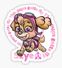 Flying Pup Sticker