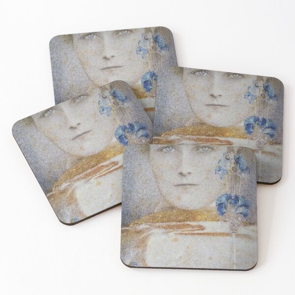 Item preview, Portrait of Woman  - Fernand Khnopff -  White Mask 1907 designed and sold by Sintija BILIKA.