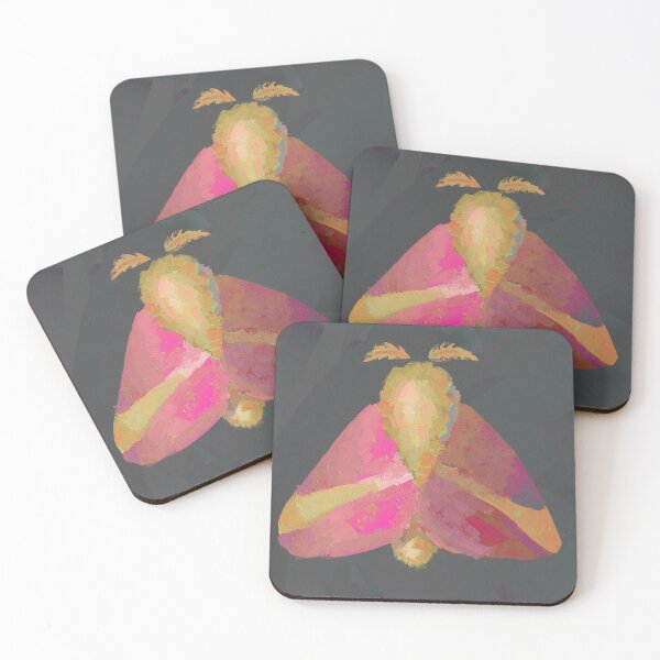 Item preview, Rosy Maple Moth Painting designed and sold by ElliotKay.