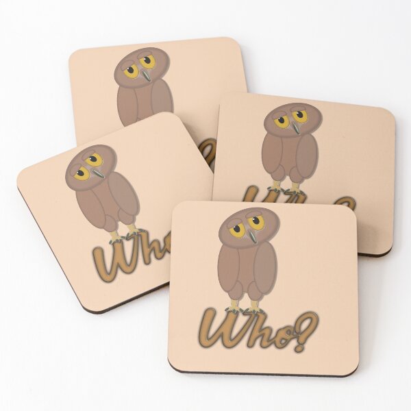 Item preview, Who Owl (Word On Light Brown) designed and sold by AbsurdlyEpic.