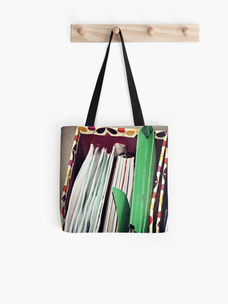 organized tote bag