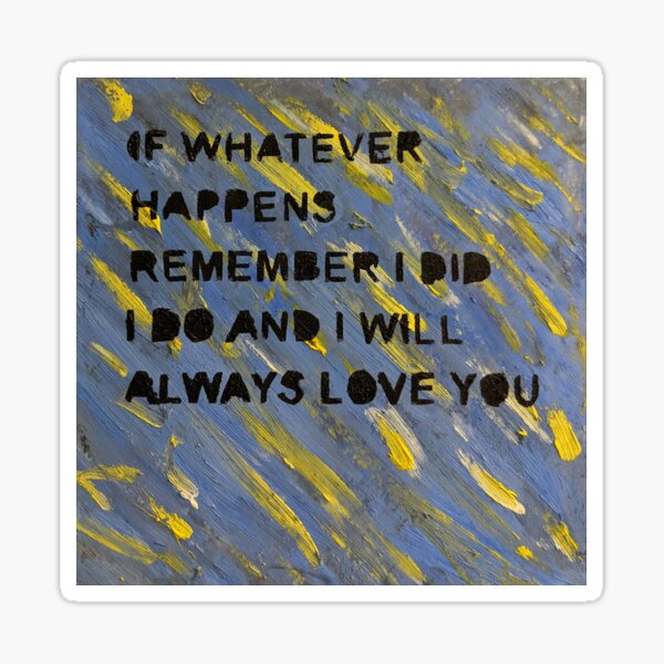 Love People” Art Palette Van Gogh Quote Sticker