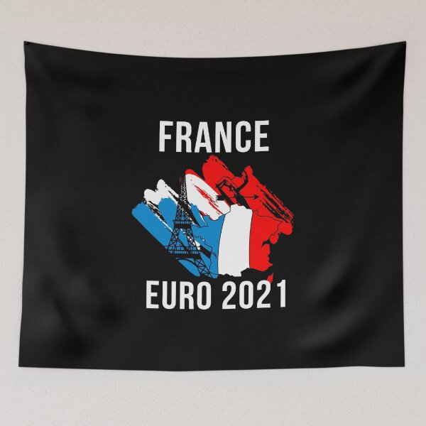 Aperçu de l'œuvre France euro 2021  Cadeau euro 2021 créée et vendue par TeeJfm.