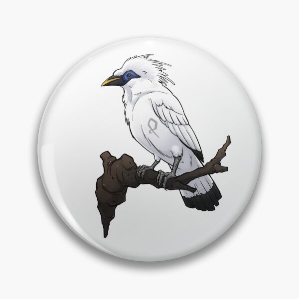 Item preview, White Bird Endemic Balinese Mynah Artwork Drawing Illustration designed and sold by Gabrielptdedi.