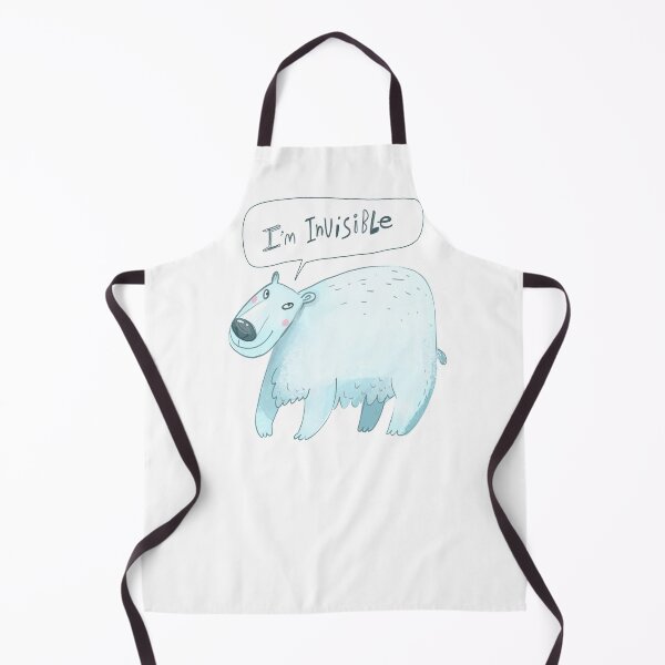 Item preview, I'm Invisible-Polar Bear gift for bear lovers designed and sold by BRtisticDesigns.