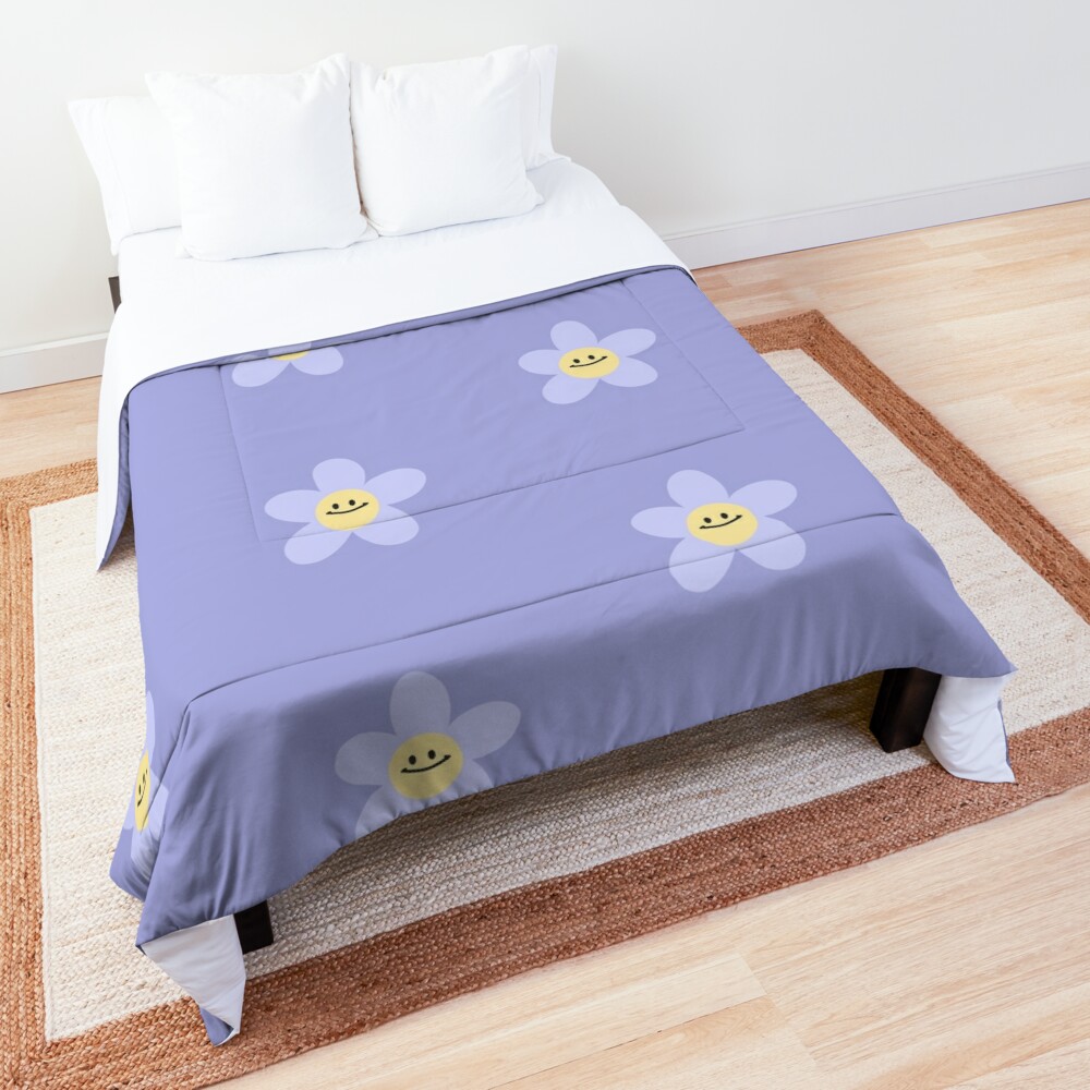Disover Blue Kidcore Flower Quilt