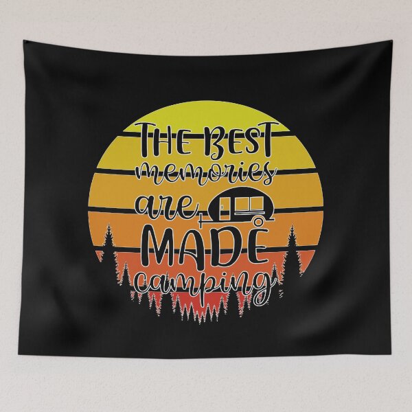 Item preview, Camping - The Best Moments Are Made Camping Sunset Retro  designed and sold by onjcdesign.