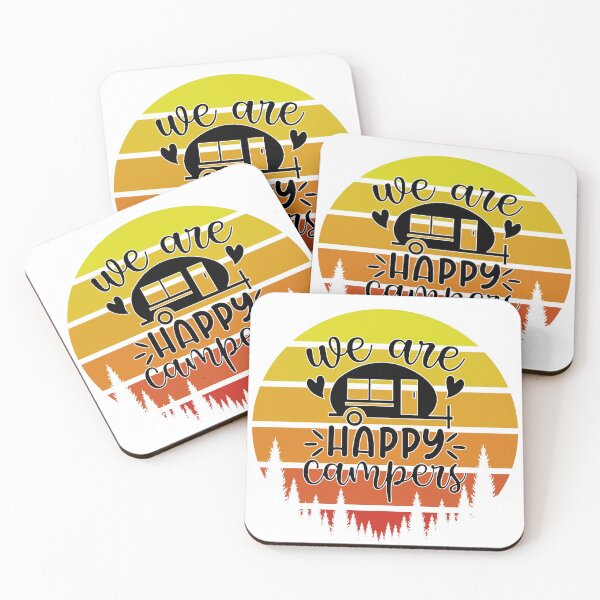 Item preview, Camping - We Are Happy Campers - Sunset Retro  designed and sold by onjcdesign.