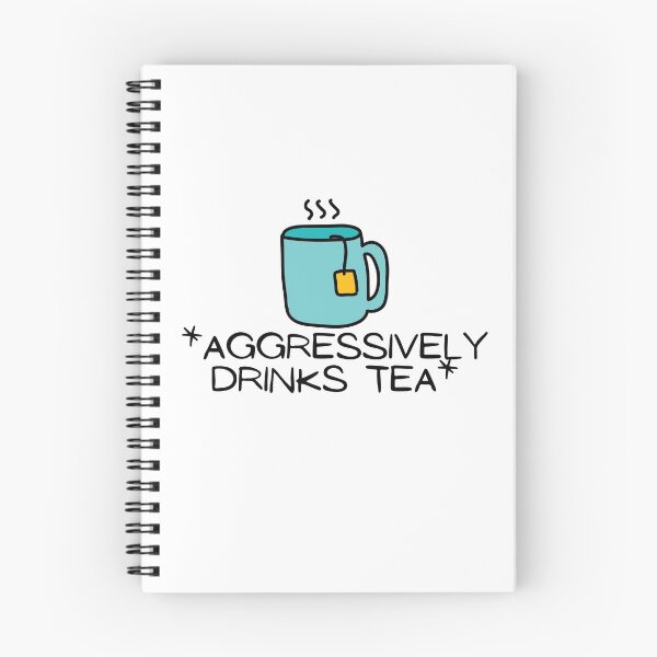 Item preview, Aggressively Drinks Tea designed and sold by Paper Hearteu.