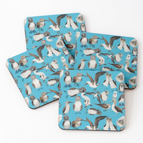 Item preview, A Flock of Blue Footed Boobies designed and sold by artbysarahallen.