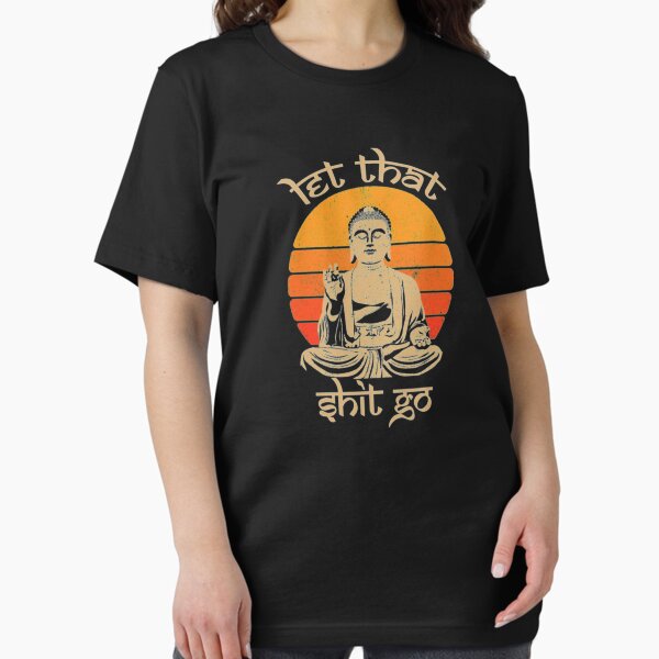 Item preview, Funny Let That Shit Go Buddha, Funny Yoga Meditation designed and sold by Kelly Adams.