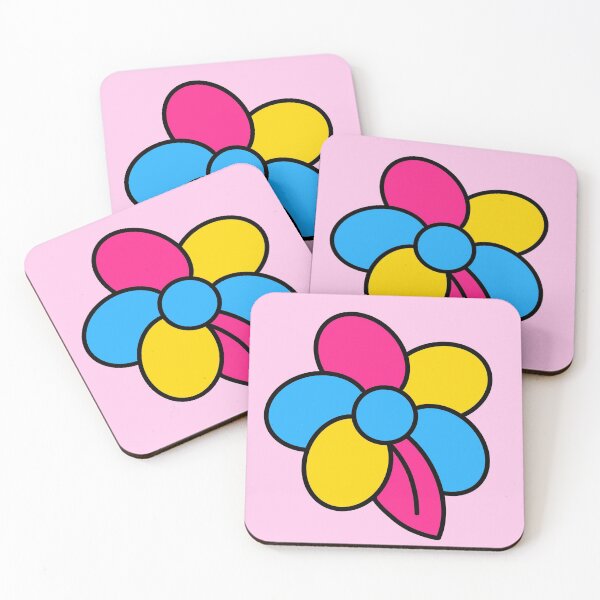 Item preview, pansexual pride flag flower merch designed and sold by mossballpit.