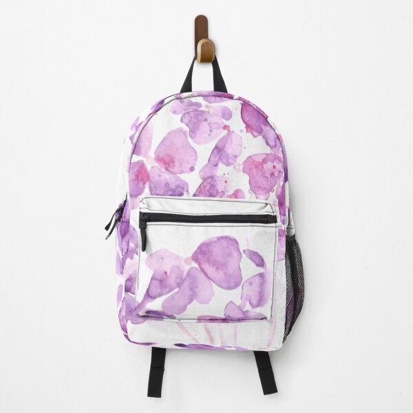 Item preview, hand painted purple Oxalis clover leaf watercolor arts 2021 designed and sold by SelenePaintings .
