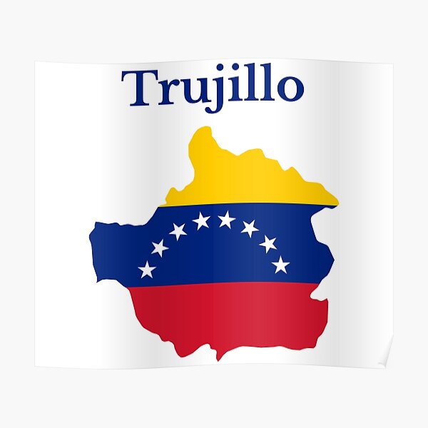 Póster Diseño De Mapa Del Estado De Trujillo Venezuela De Marosharaf Redbubble 6089