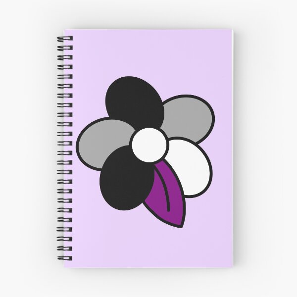 Item preview, asexual / ace pride flag flower merch designed and sold by mossballpit.
