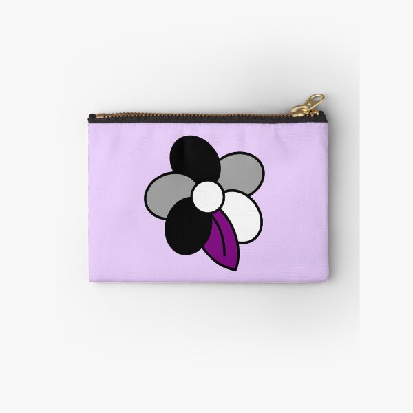 Item preview, asexual / ace pride flag flower merch designed and sold by mossballpit.