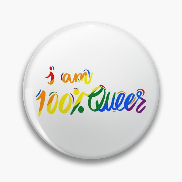 Item preview, queer gay pride merch lettering designed and sold by mossballpit.