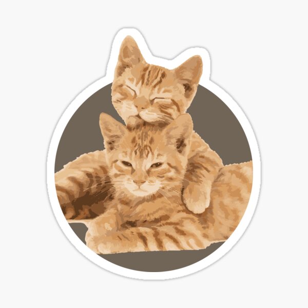 Item preview, 2 orange cats designed and sold by NewLeeRich.