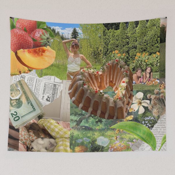 Item preview, summer 2021 moodboard collage designed and sold by chachels.