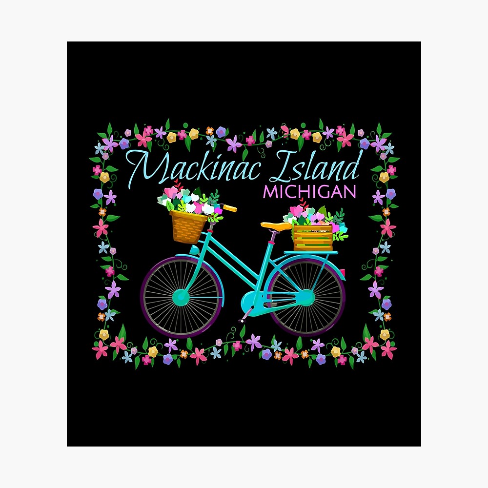 Mackinac Island Michigan Mi Vintage Throwback Souvenir Shirt