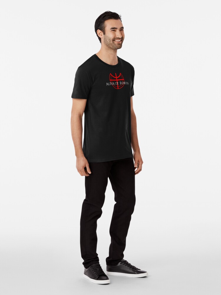 Thumbnail 3 of 6, Premium T-Shirt, Altus et Fortis (in white) designed and sold by ANGELSONLY.