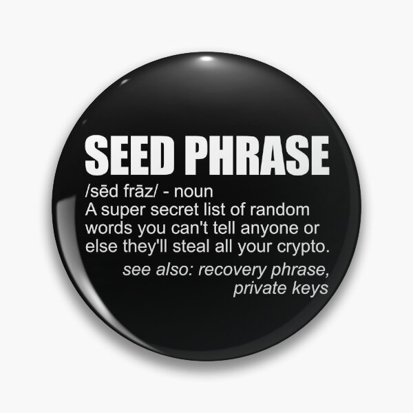 Item preview, Seed Phrase Definition Cryptocurrency Crypto Funny Bitcoin Gear designed and sold by DynamicDesign.