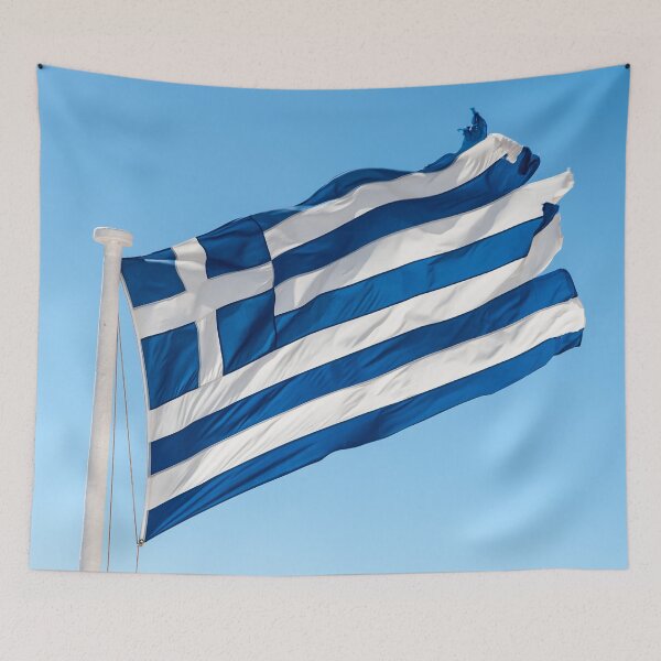 Item preview, Greek flag with blue sky designed and sold by Lefteris Betsis.