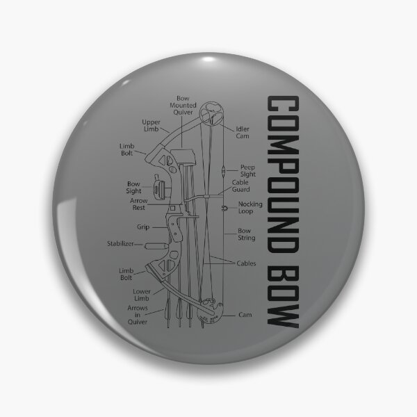 Item preview, Compound Bow Schematic Archery Blueprint Bow Hunting Gear designed and sold by DynamicDesign.