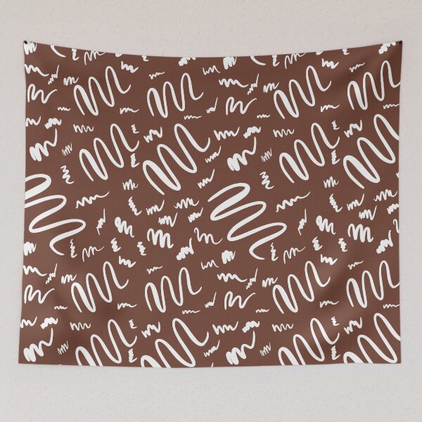 Item preview, White and brown line pattern  pattern  designed and sold by Tanuja  Sharma.