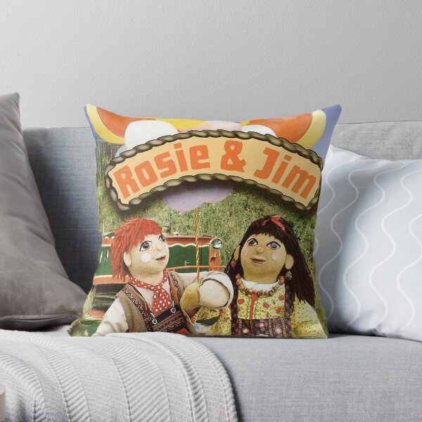 Rosie and Jim Throw Pillow